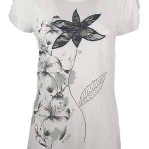 T.Shirt Donna Girocollo Jersey di Slim Fit