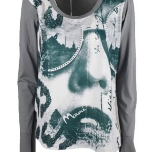 Maglia Donna Jersey Cotone con Stampa ed Applicazione