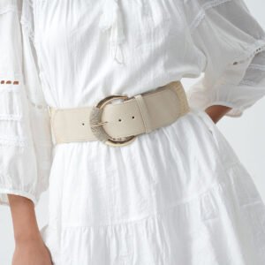 C-23238 - Cintura Donna Rafia con Fibbia in metallo