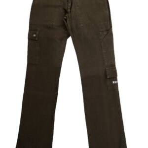 Pantalone cargo slim in canvas di cotone.