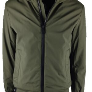 Giubbotto fullzip con cappuccio in softshell
