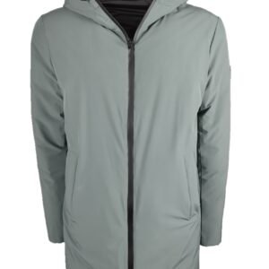 Caban reversibile fullzip con cappuccio