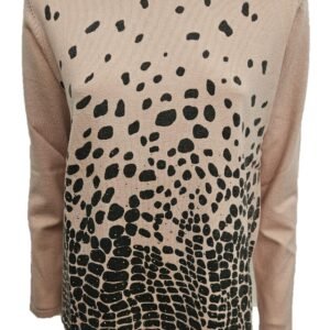 Maglia Girocollo in maglina di Viscosa con Strass