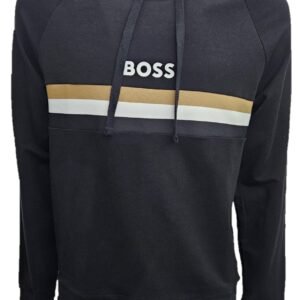 Felpa con Cappuccio e Logo Frontale